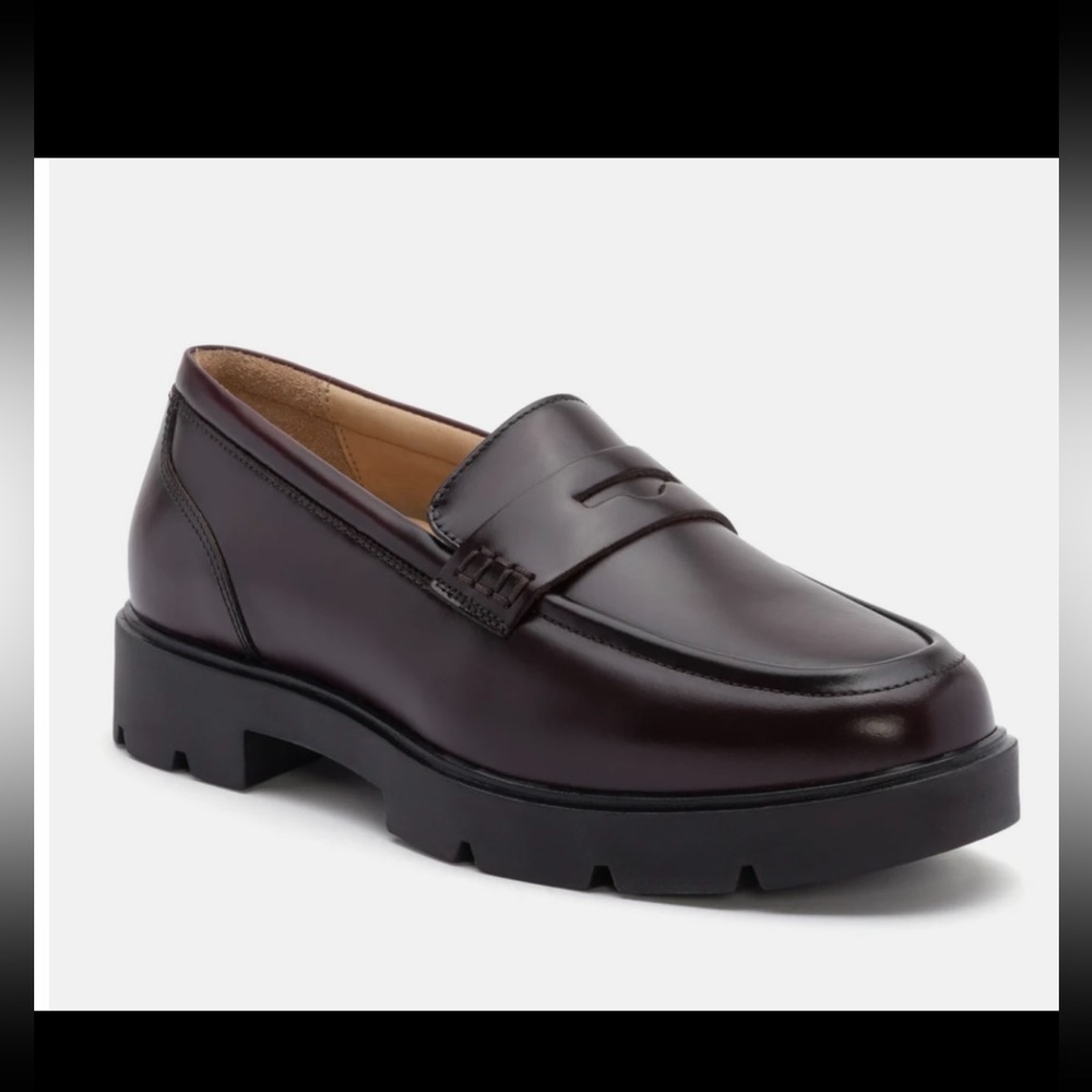 Abeo Women's Burgundy Penny Loafers